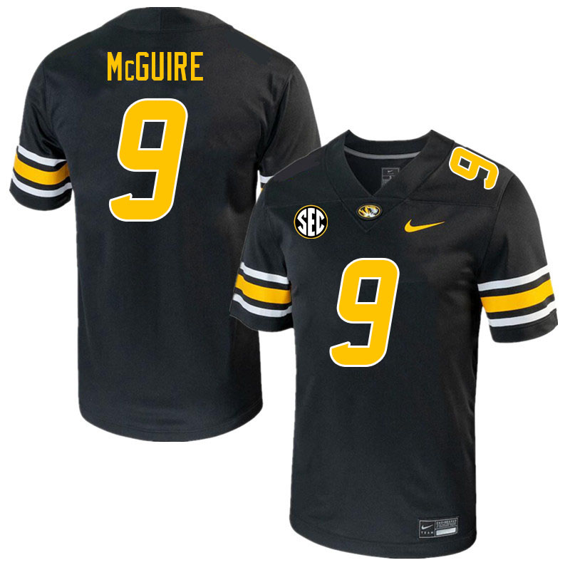 Men #9 Isaiah McGuire Missouri Tigers College 2023 Football Stitched Jerseys Sale-Black